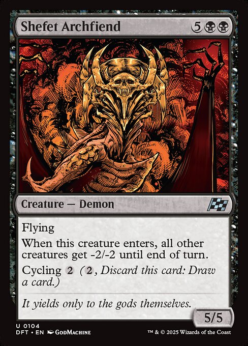 Shefet Archfiend (DFT 104) [Aetherdrift]