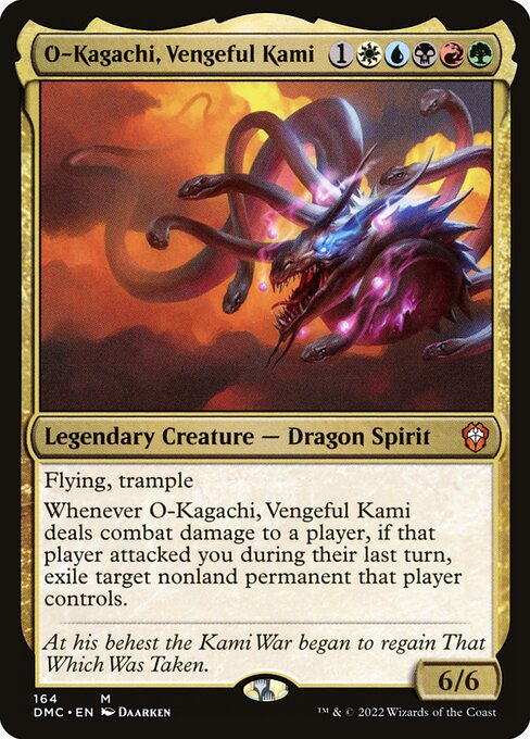 O-Kagachi, Vengeful Kami (DMC 164) [Dominaria United Commander]