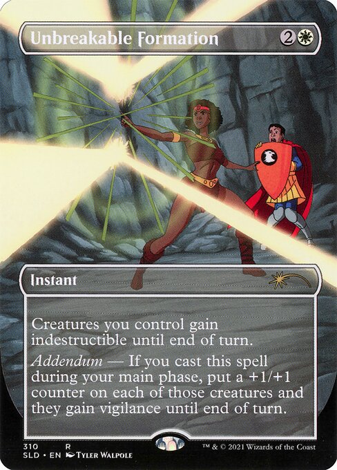 Unbreakable Formation (Borderless · Full Art) (SLD 310) [Secret Lair Drop]