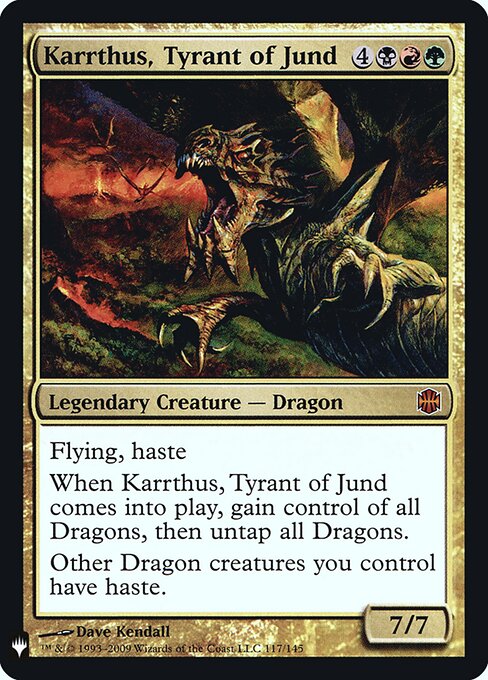 Karrthus, Tyrant of Jund (PLST ARB-117) [The List]