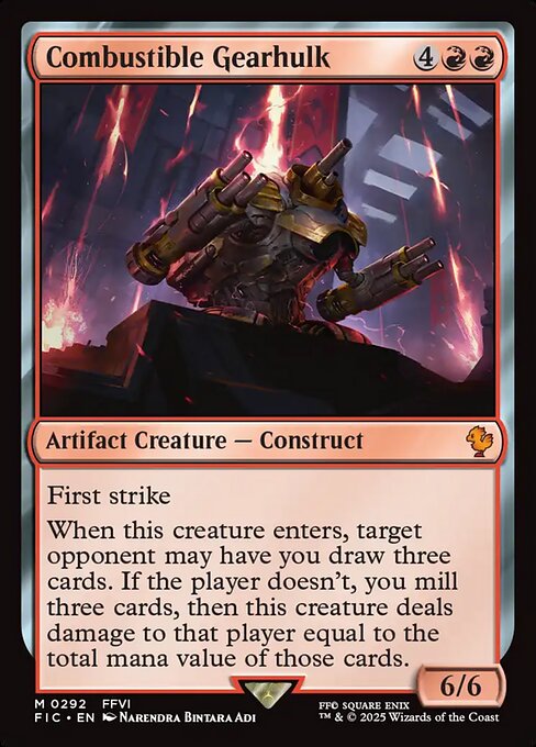 Combustible Gearhulk (FIC 292) [Final Fantasy Commander]