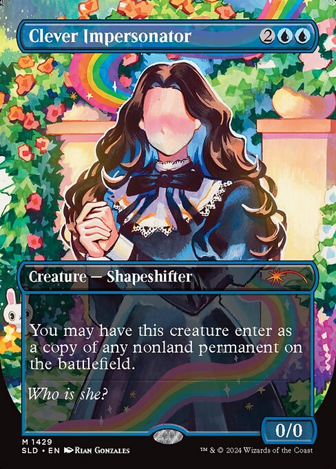 Clever Impersonator (Borderless) (SLD 1429) [Secret Lair Drop]