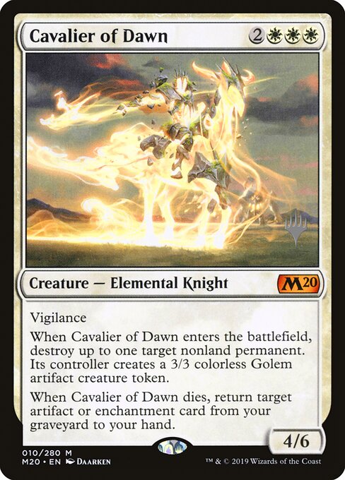 Cavalier of Dawn (PM20 10p) [Core Set 2020 Promos]