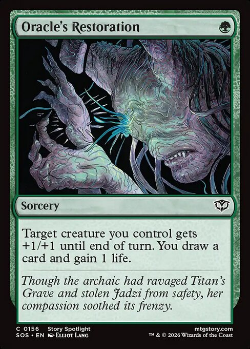 Oracle's Restoration (SOS 156) [Secrets of Strixhaven]