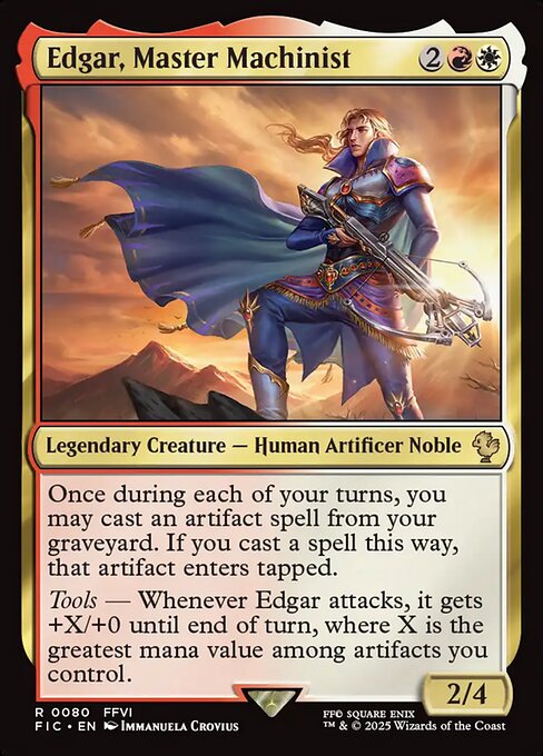 Edgar, Master Machinist (FIC 80) [Final Fantasy Commander]