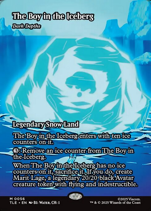 The Boy in the Iceberg - Dark Depths (Borderless · Full Art) (TLE 56) [Avatar: The Last Airbender Eternal]