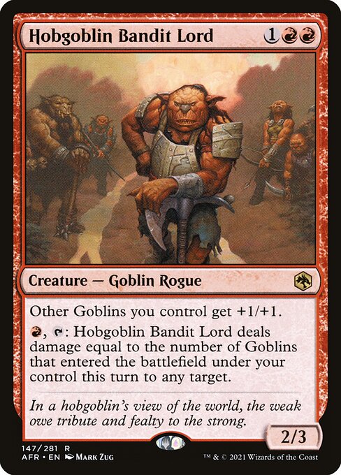 Hobgoblin Bandit Lord (AFR 147) [Adventures in the Forgotten Realms]