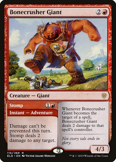 Bonecrusher Giant // Stomp (ELD 115) [Throne of Eldraine]