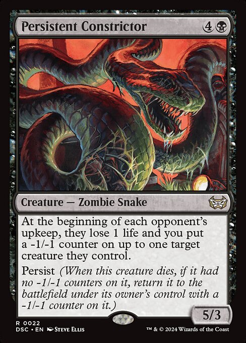 Persistent Constrictor (DSC 22) [Duskmourn: House of Horror Commander]