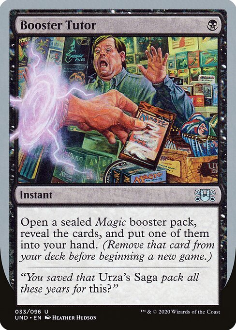 Booster Tutor (UND 33) [Unsanctioned]