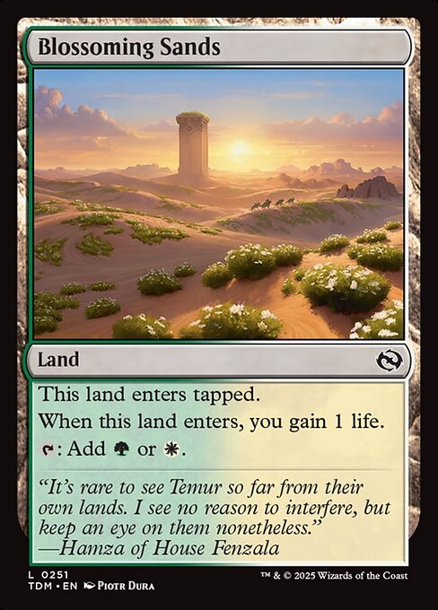 Blossoming Sands (TDM 251) [Tarkir: Dragonstorm]