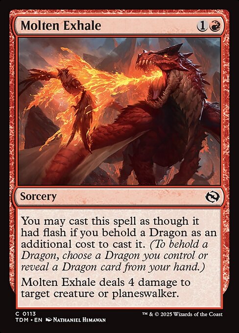 Molten Exhale (TDM 113) [Tarkir: Dragonstorm]