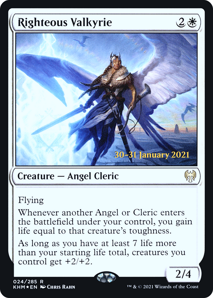 Righteous Valkyrie [Kaldheim Prerelease Promos]