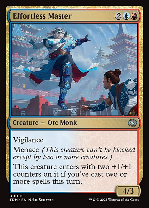 Effortless Master (TDM 181) [Tarkir: Dragonstorm]
