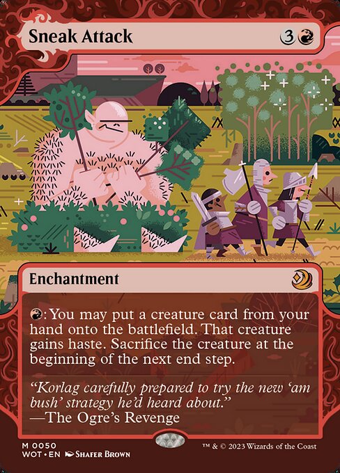 Sneak Attack (WOT 50) [Wilds of Eldraine: Enchanting Tales]