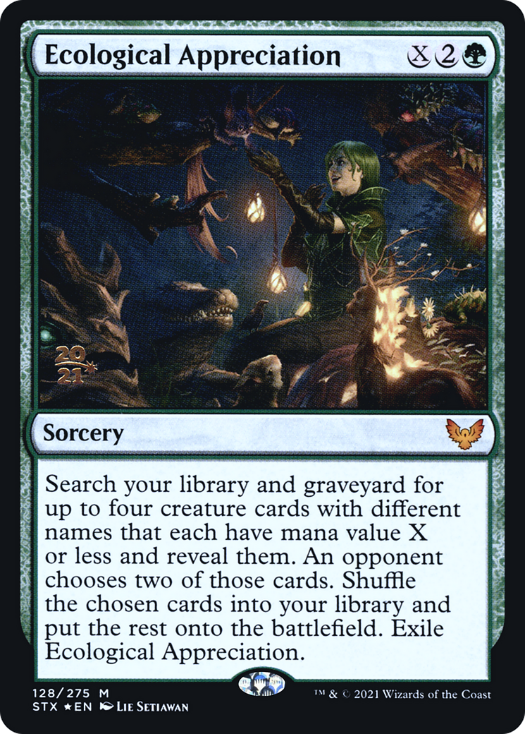 Ecological Appreciation [Strixhaven: School of Mages Prerelease Promos]