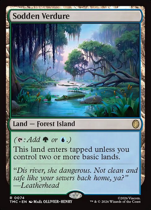 Sodden Verdure (Surge Foil) (TMC 74) [Teenage Mutant Ninja Turtles Eternal]