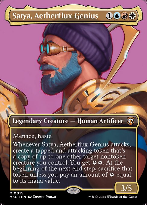 Satya, Aetherflux Genius (M3C 15) [Modern Horizons 3 Commander]