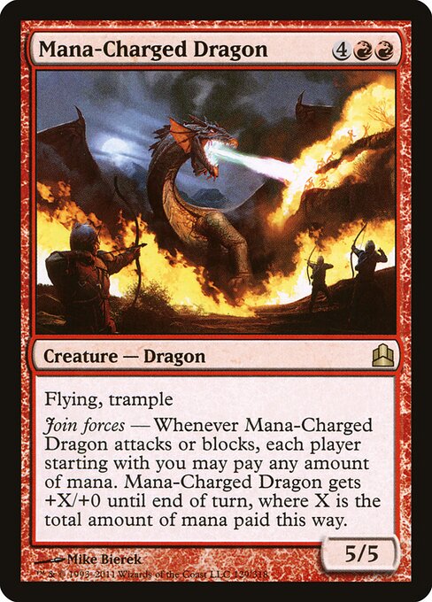 Mana-Charged Dragon (CMD 129) [Commander 2011]