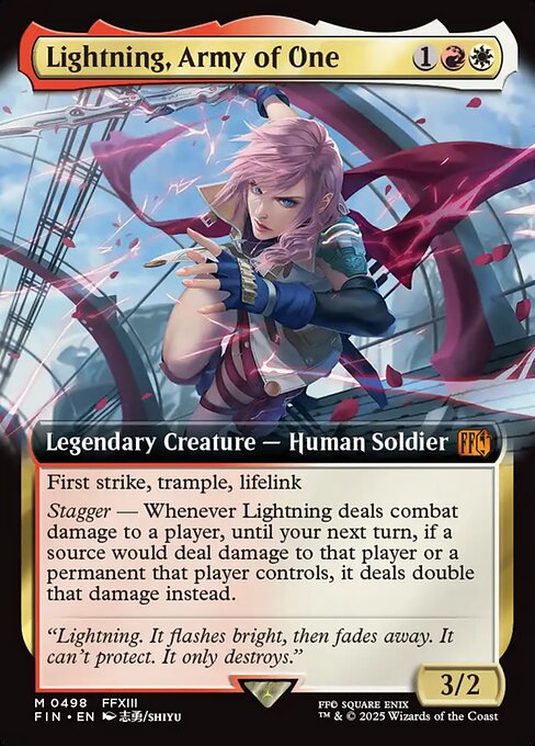 Lightning, Army of One (FIN 498) [Final Fantasy]