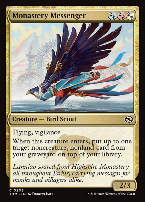 Monastery Messenger (TDM 208) [Tarkir: Dragonstorm]