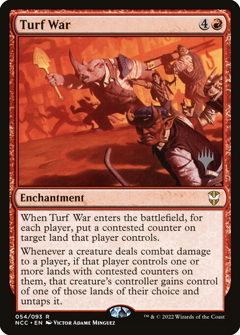 Turf War (PNCC 54p) [New Capenna Commander Promos]