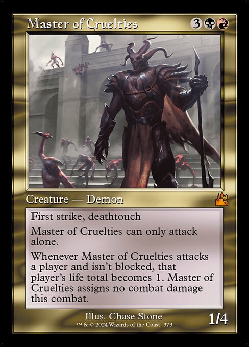 Master of Cruelties (Retro Frame) (RVR 373) [Ravnica Remastered]