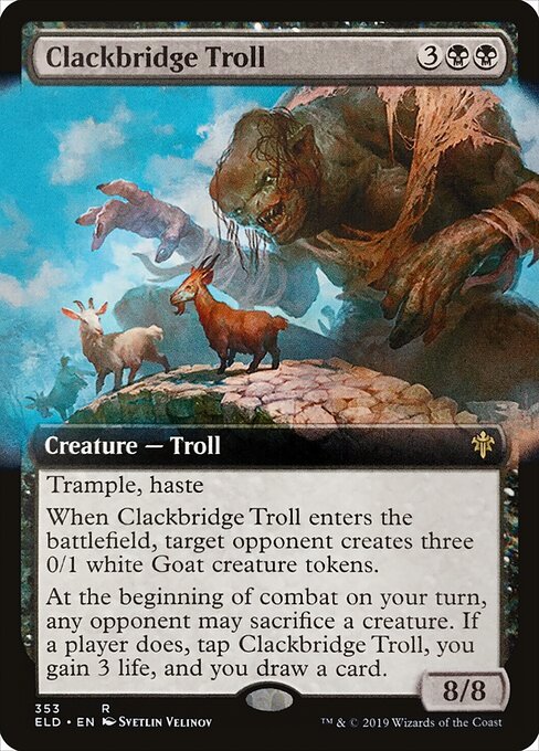 Clackbridge Troll (ELD 353) [Throne of Eldraine]