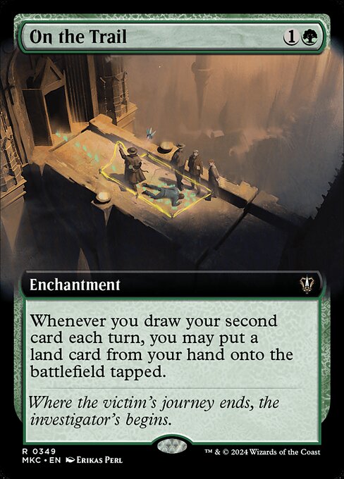 On the Trail (Extended Art) (MKC 349) [Murders at Karlov Manor Commander]