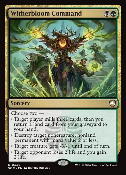 Witherbloom Command (SOC 339) [Secrets of Strixhaven Commander]