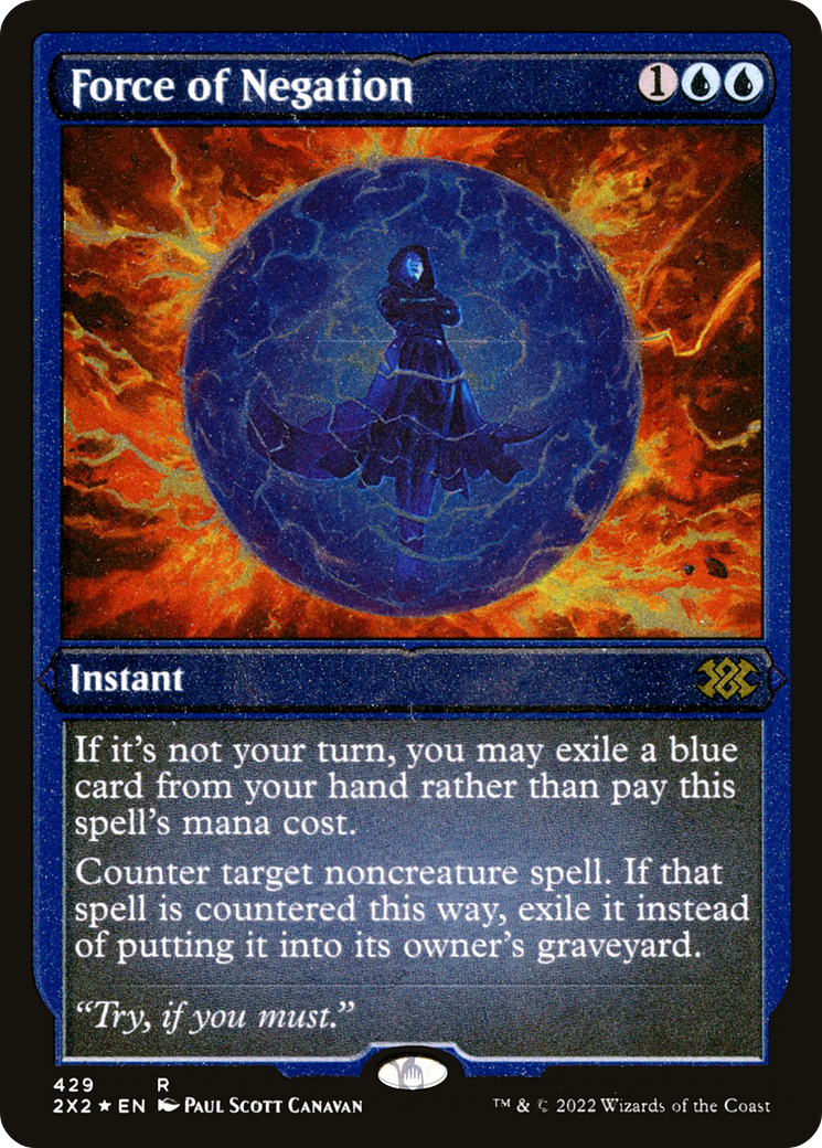 Force of Negation (Foil Etched) [Double Masters 2022]