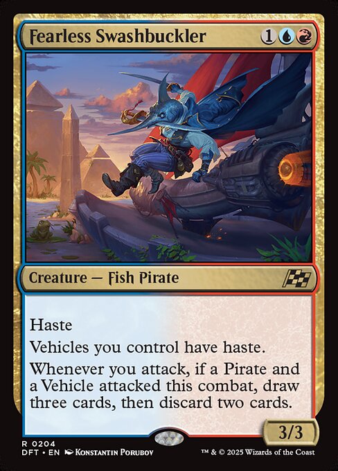 Fearless Swashbuckler (DFT 204) [Aetherdrift]