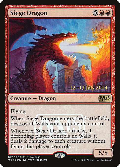 Siege Dragon (PM15 162) [Magic 2015 Promos]