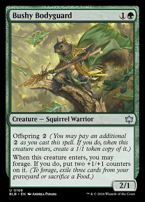 Bushy Bodyguard (BLB 166) [Bloomburrow]