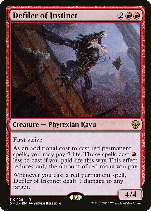 Defiler of Instinct (DMU 119) [Dominaria United]