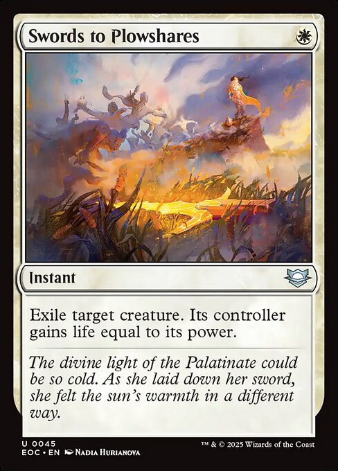 Swords to Plowshares (EOC 45) [Edge of Eternities Commander]