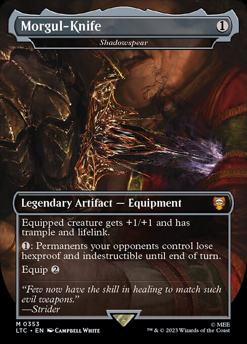 Morgul-Knife - Shadowspear (Borderless) (LTC 353) [Tales of Middle-earth Commander]