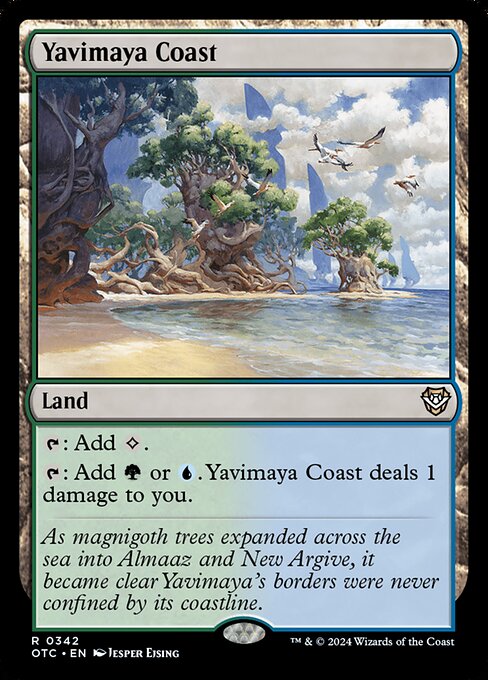 Yavimaya Coast (OTC 342) [Outlaws of Thunder Junction Commander]