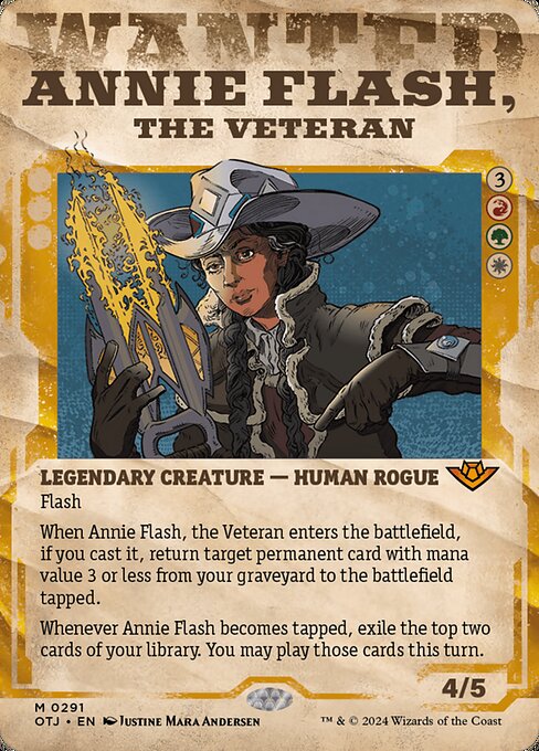 Annie Flash, the Veteran (OTJ 291) [Outlaws of Thunder Junction]