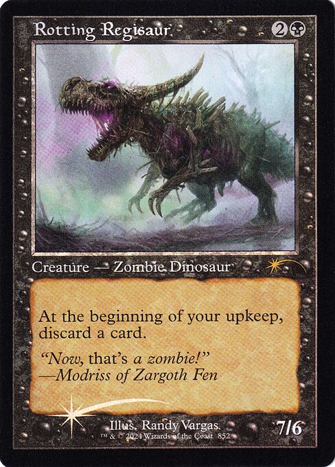 Rotting Regisaur (Retro Frame) (SLD 852) [Secret Lair Drop]