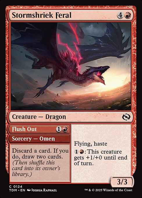 Stormshriek Feral // Flush Out (TDM 124) [Tarkir: Dragonstorm]