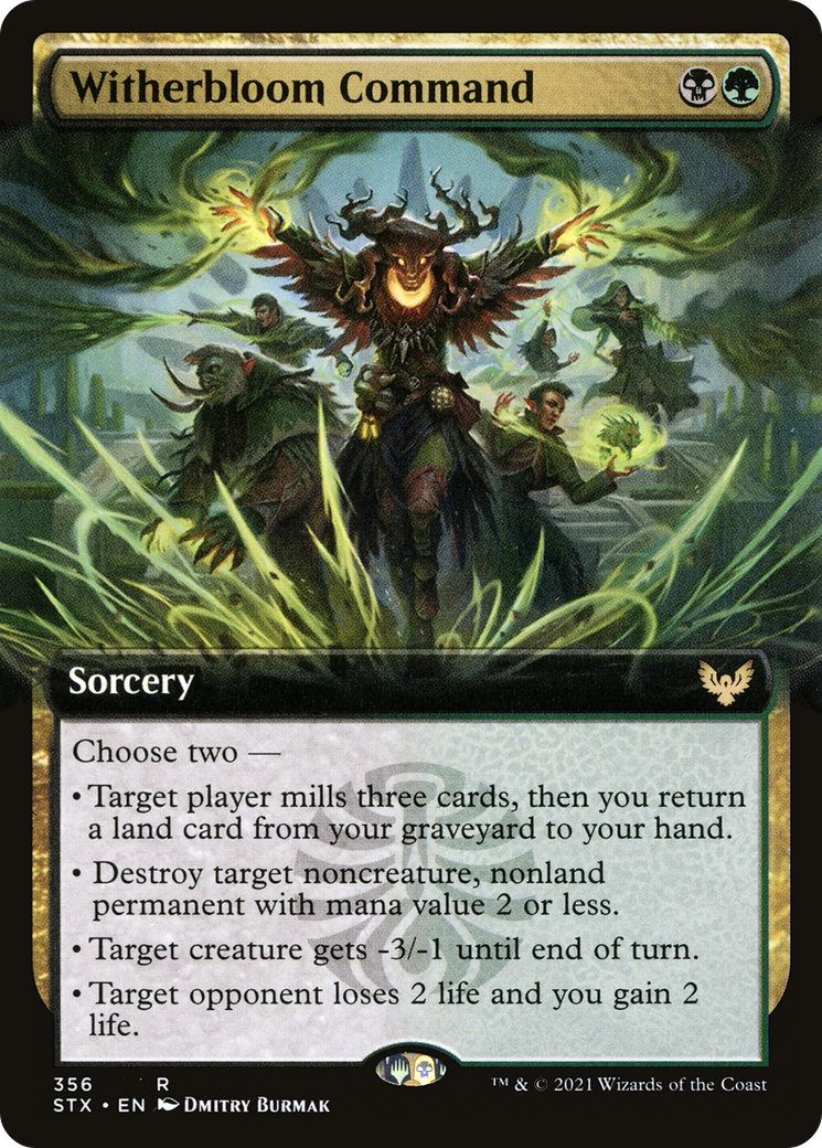 Witherbloom Command (Extended Art) [Strixhaven: School of Mages]