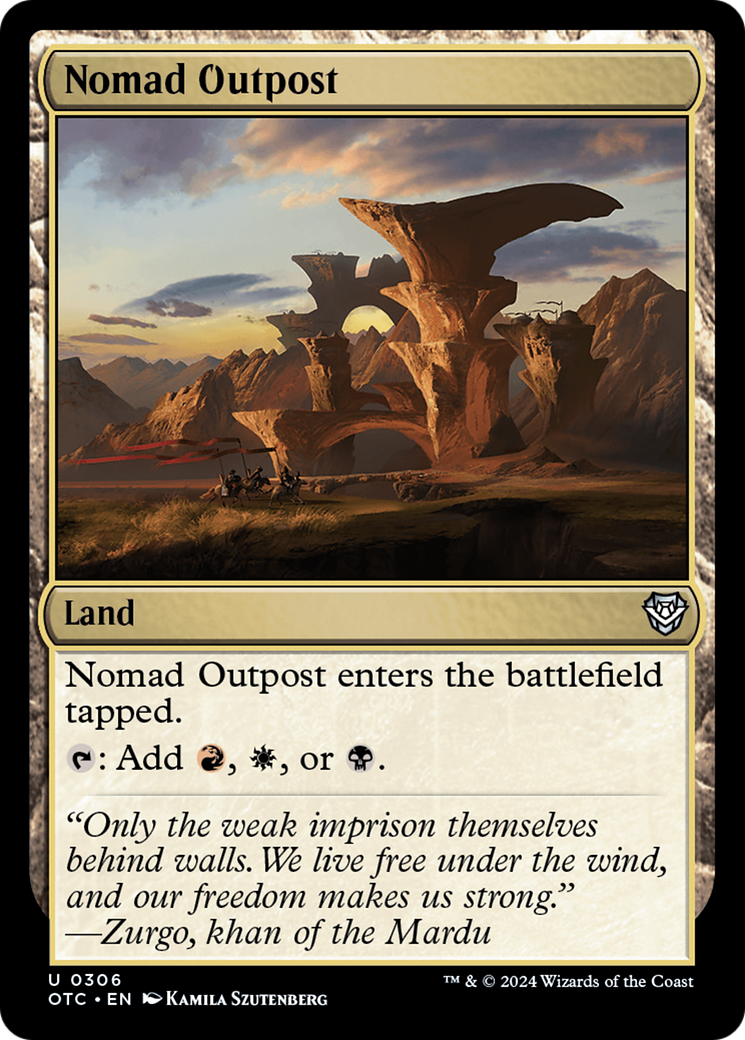 Nomad Outpost [Outlaws of Thunder Junction Commander]