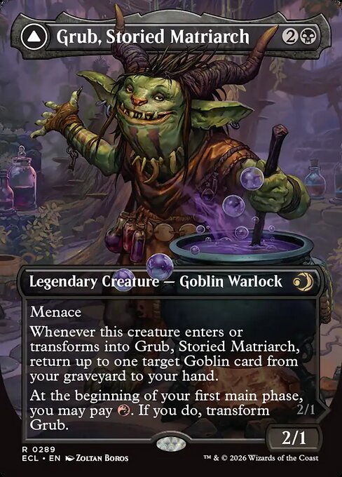 Grub, Storied Matriarch // Grub, Notorious Auntie (ECL 289) [Lorwyn Eclipsed]