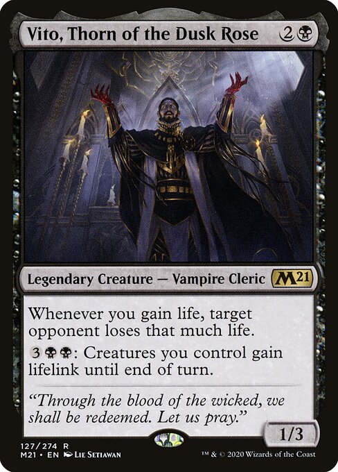 Vito, Thorn of the Dusk Rose (M21 127) [Core Set 2021]