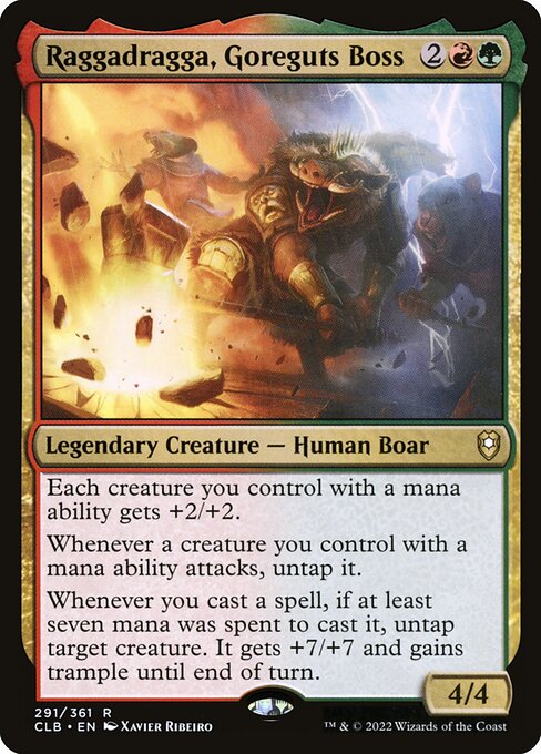 Raggadragga, Goreguts Boss (CLB 291) [Commander Legends: Battle for Baldur's Gate]