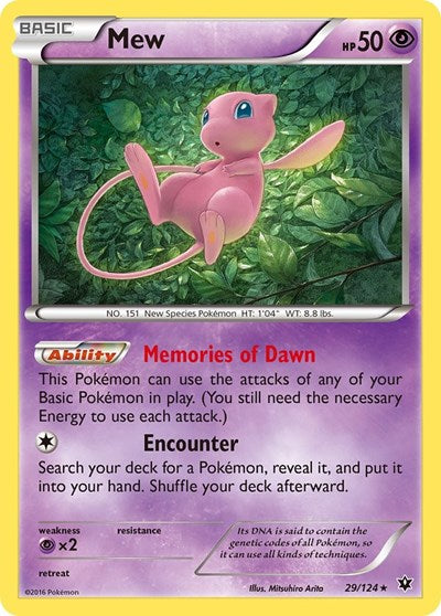 Mew (FCO 29/124) [XY - Fates Collide]