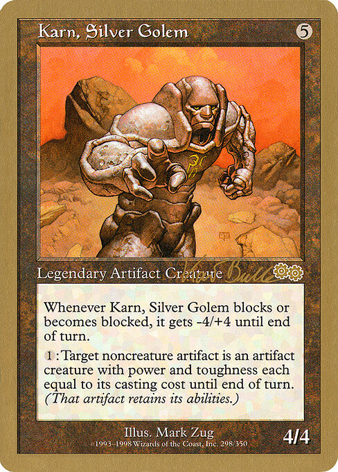 Karn, Silver Golem (WC99 kb298) [World Championship Decks 1999]