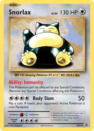 Snorlax XY179 (PR XY179) [XY Promos]