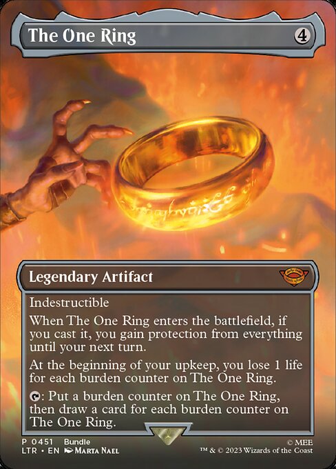 The One Ring (Borderless) (LTR 451) [The Lord of the Rings: Tales of Middle-earth]